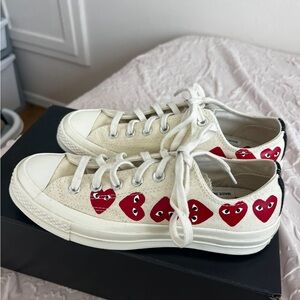 White CDG Converse size 8